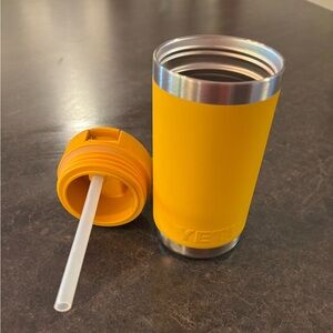 YETI Bright Yellow Tumbler with Straw Lid
